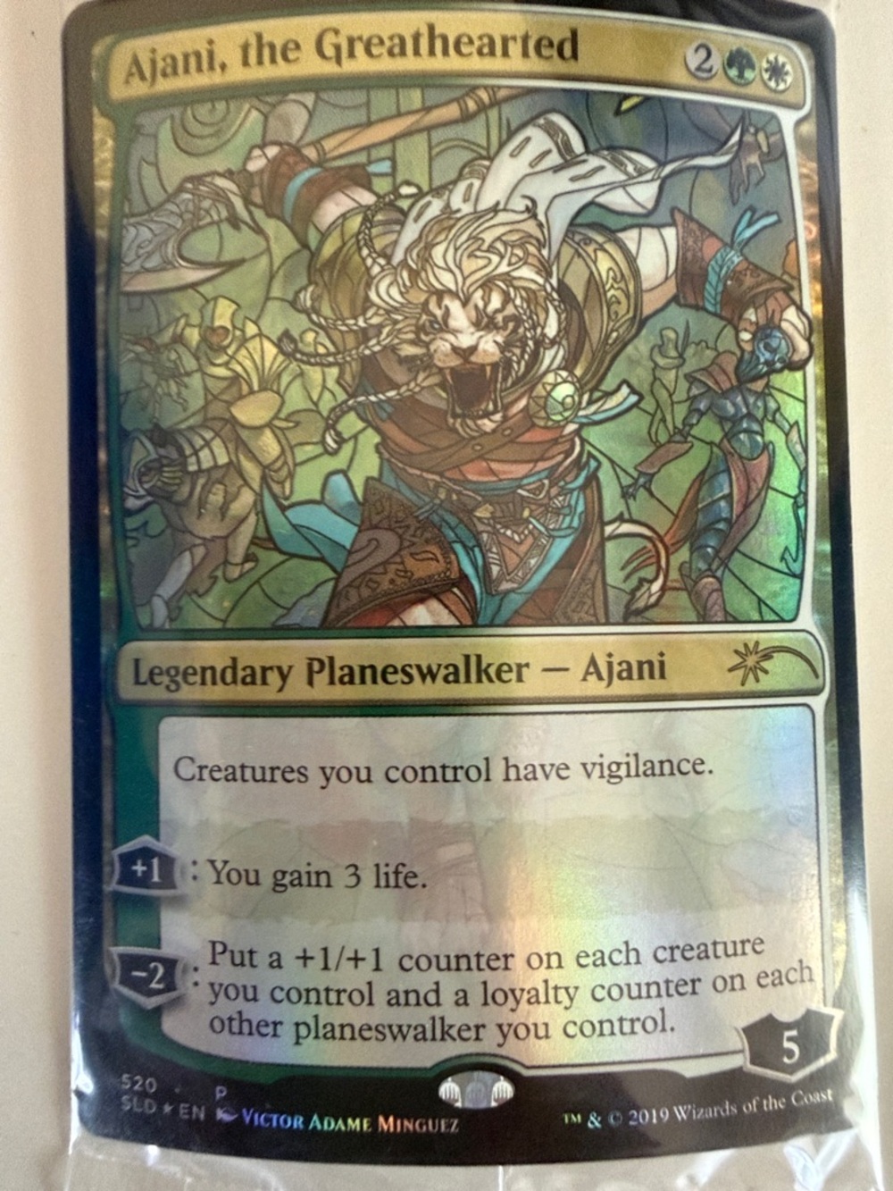 Ajani, the Greathearted — Foil Magic: The Gathering Card Brand New